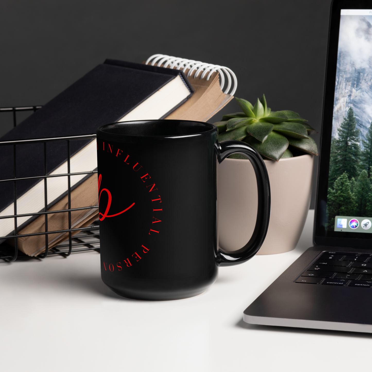 Mug brillant noir