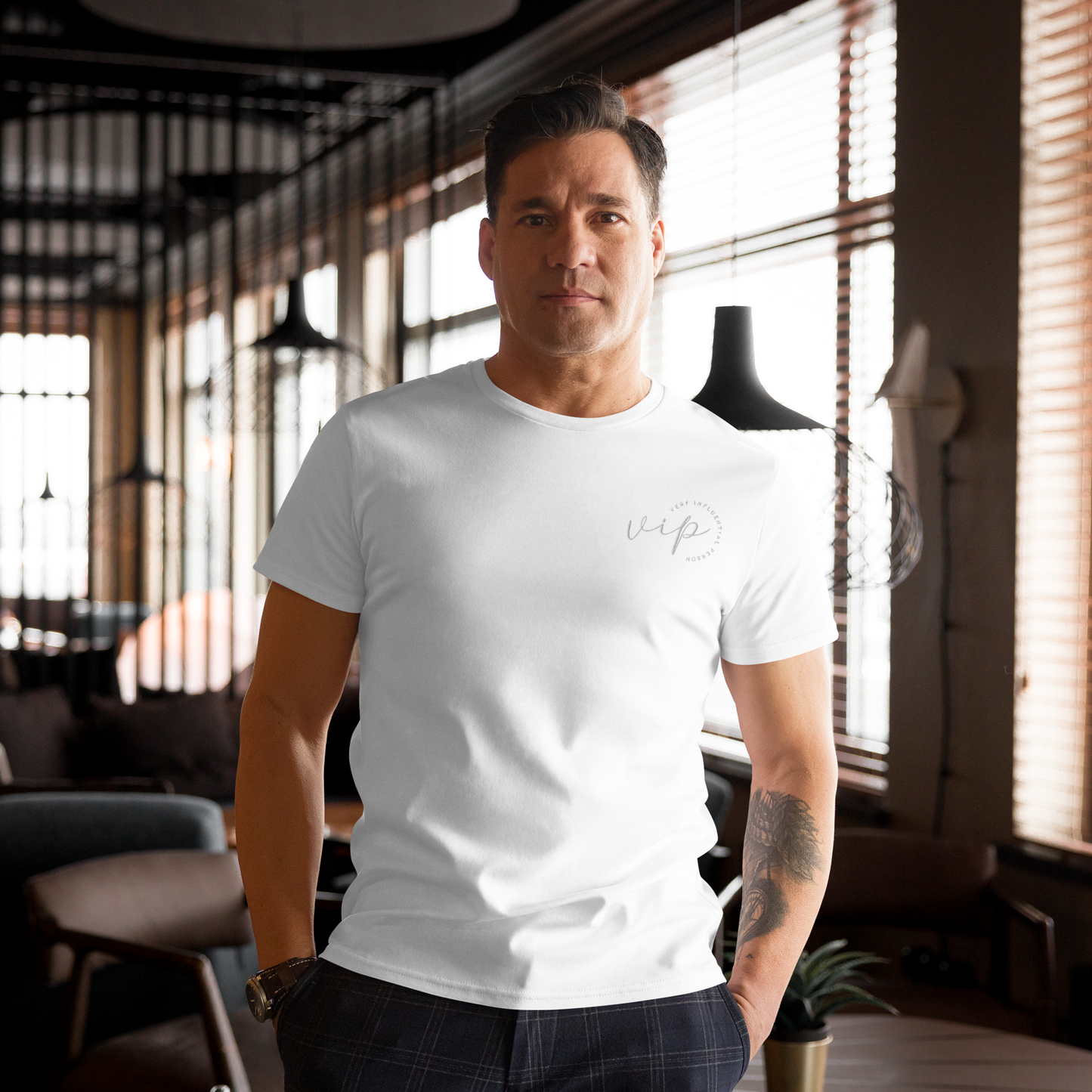 T-shirt premium en coton homme