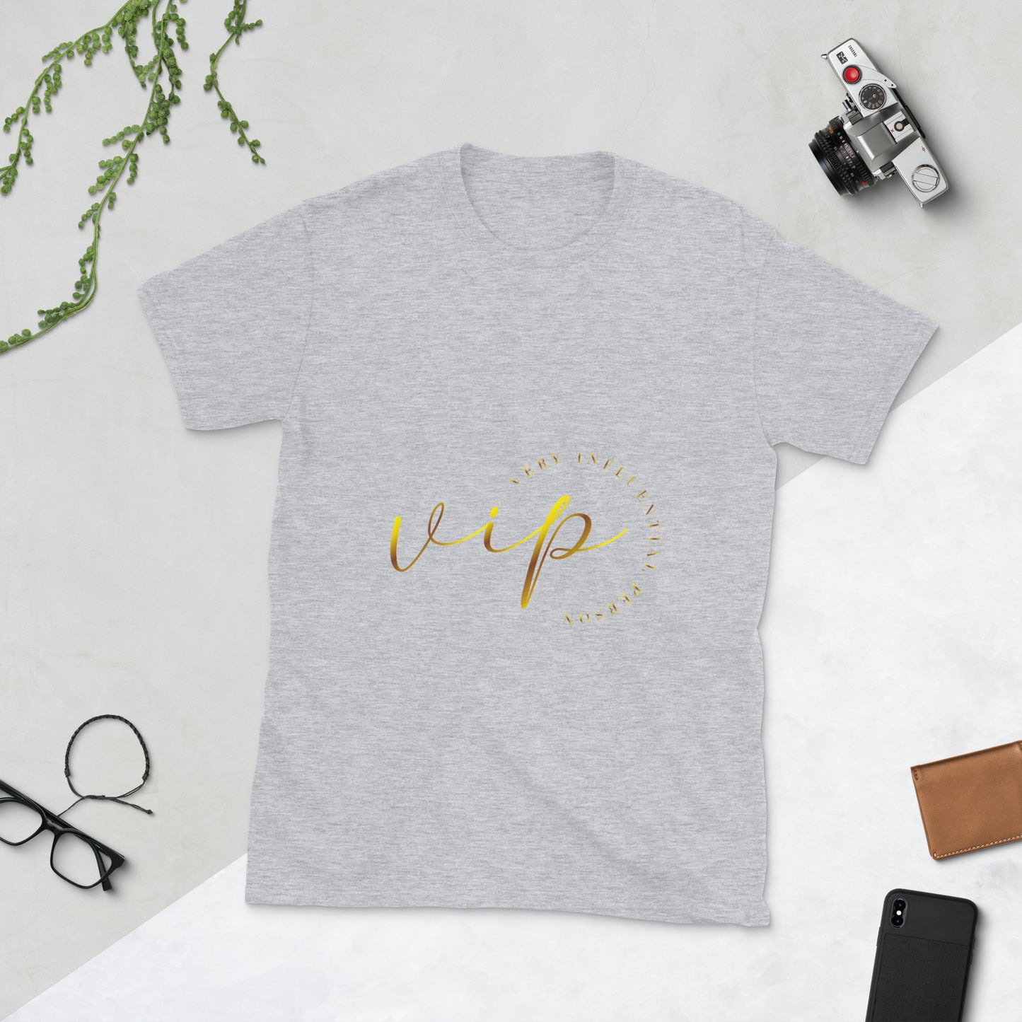 VIP T-shirt Unisexe à Manches Courtes